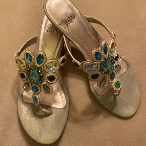 impo Gold/Blue sandals